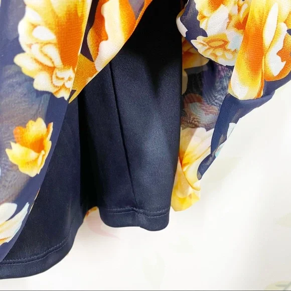 Betsey Johnson Bambi Floral Ruffle Bell Sleeves Dress 4 - Picture 5 of 13